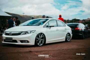 Honda Civic Rebaixado Branco Rodas Aro Only Cars