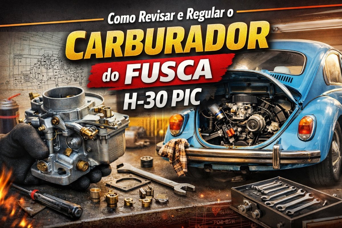 Como revisar e regular o carburador do Fusca H-30 PIC