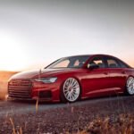 Audi S6 rebaixado vermelho