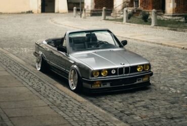 bmw-e30-conversivel-rebaixada-prata