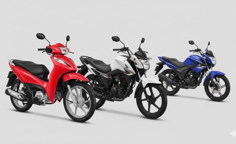 Top 3 motos para entregas: Honda CG 160, Honda Biz 125 e Yamaha Factor 150