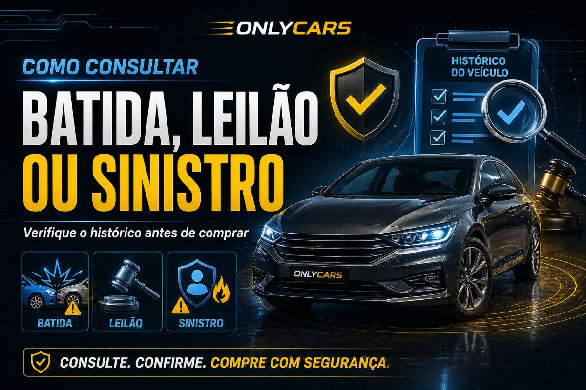 Como consultar histórico de veículo para saber se tem batida, leilão ou sinistro antes de comprar