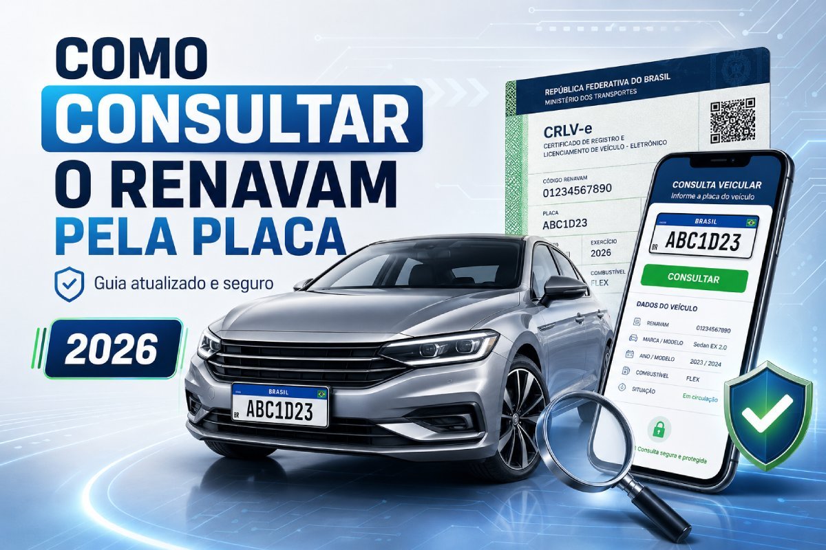 Como consultar Renavam pela placa em 2026 com segurança
