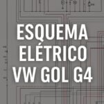 Imagem destacada com título Esquema Elétrico VW Gol G4 sobre fundo com diagrama técnico