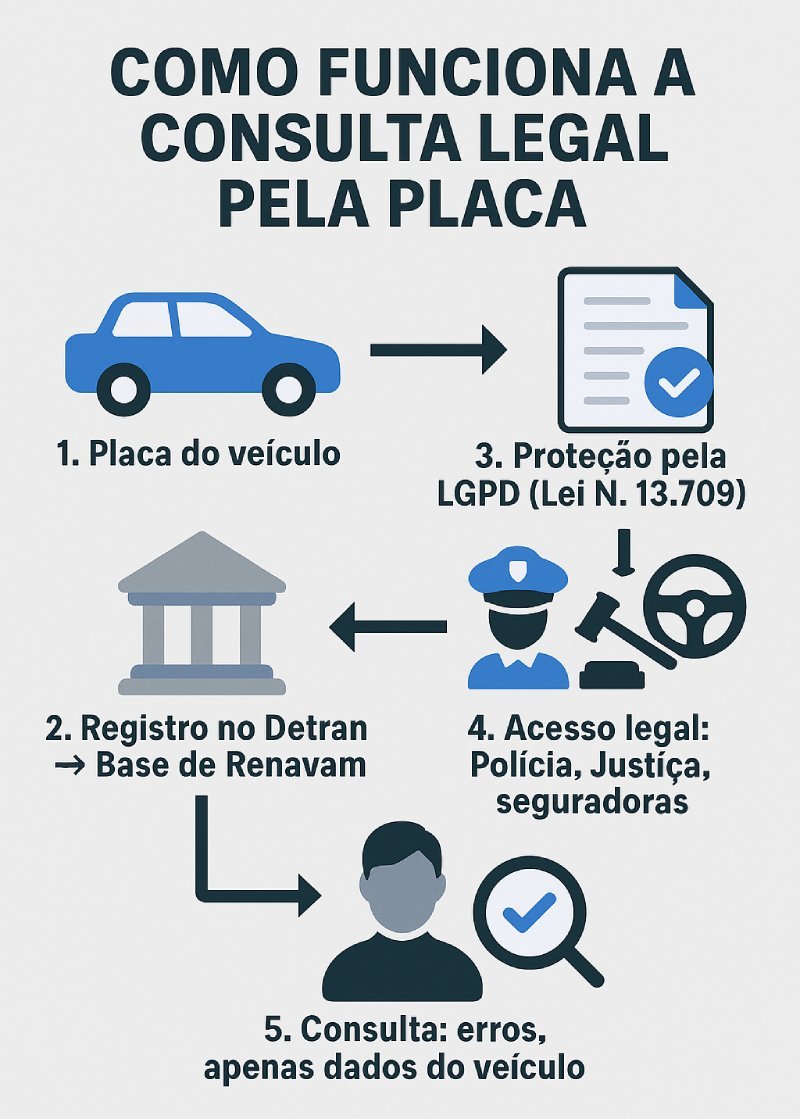 Fluxo legal da consulta pela placa no Brasil