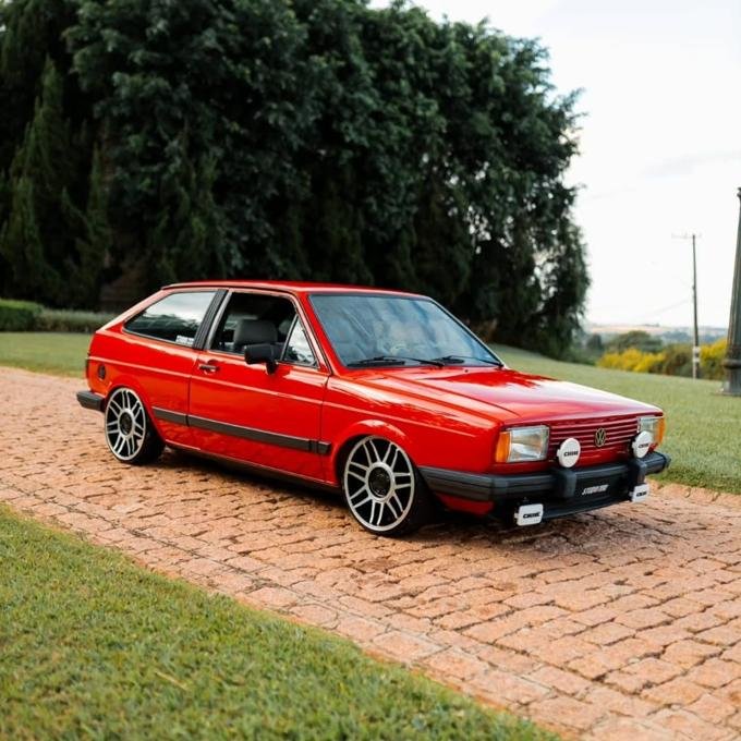 Gol GT 1986 turbo com rodas 17