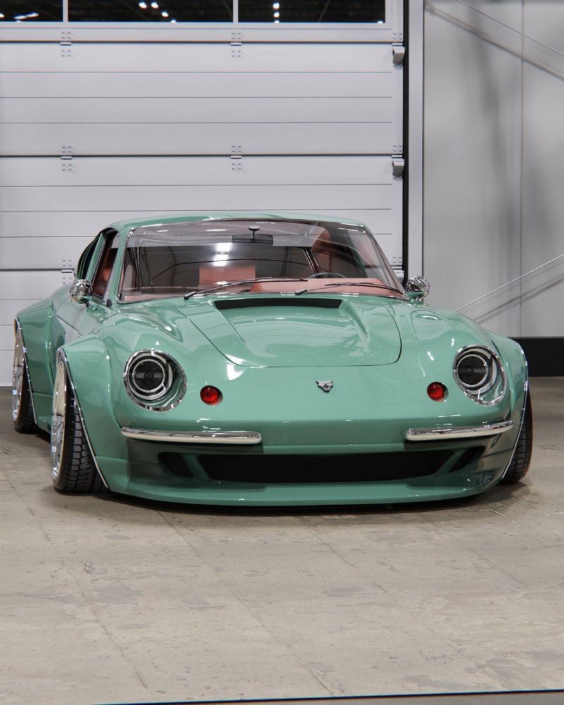 Renderização frontal do Puma GT digitalizado