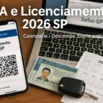 IPVA e Licenciamento 2026 SP: pagamento no app com QR Code PIX, CNH e calendário