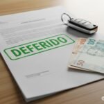 Imagem ilustrativa sobre recurso de multa deferido, mostrando documento e carimbo verde