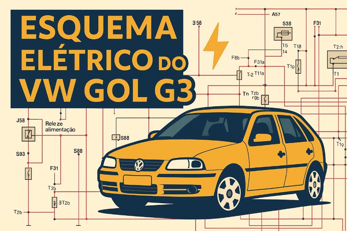 Esquema elétrico do VW Gol G3 em PDF com diagrama técnico ilustrado