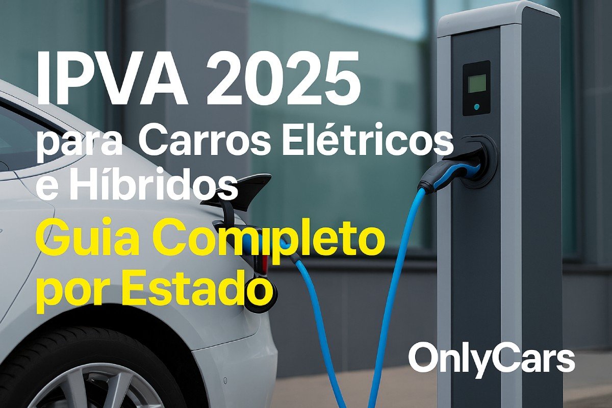 Carro elétrico em São Paulo representando isenção de IPVA 2025 para veículos elétricos e híbridos