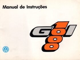 Manual do Proprietário do VW Gol 1000 capa com logotipo “Gol 1000”