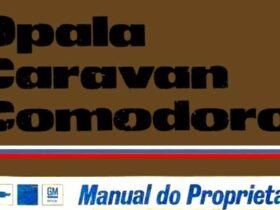 Capa do Manual do Proprietário do Chevrolet Opala / Caravan Comodoro