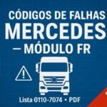 Códigos de falhas Mercedes – módulo FR (lista 0110–7074) em PDF