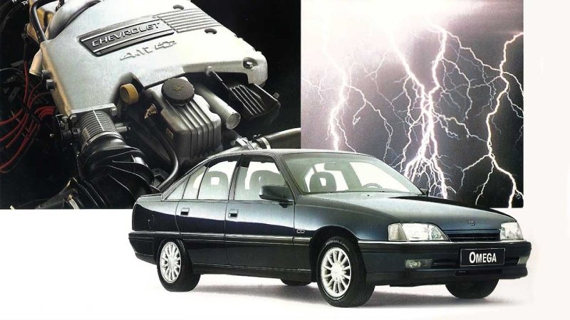 Chevrolet Omega CD verde, sedã executivo com tração traseira