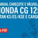 Capa do manual de cabeçote e válvulas da Honda CG 125 Titan KS, ES, KSE e Cargo em PDF