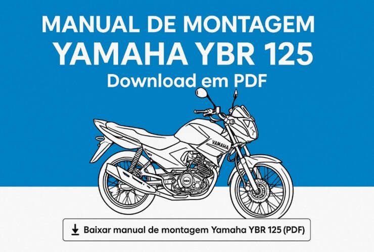 Manual de montagem Yamaha YBR 125 em PDF para download