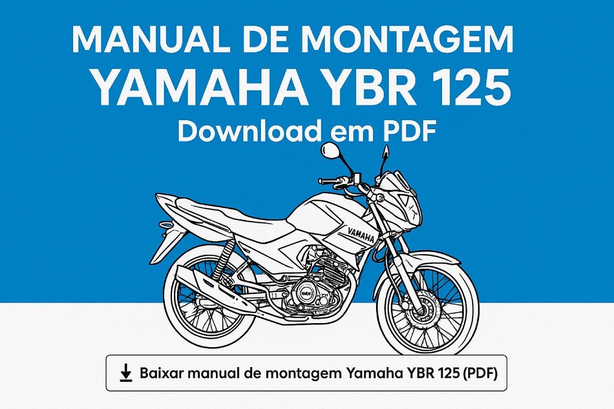 Manual de montagem Yamaha YBR 125 em PDF para download