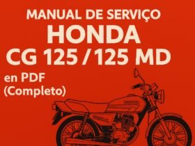 Capa do manual de serviço Honda CG 125 e 125 ML em PDF