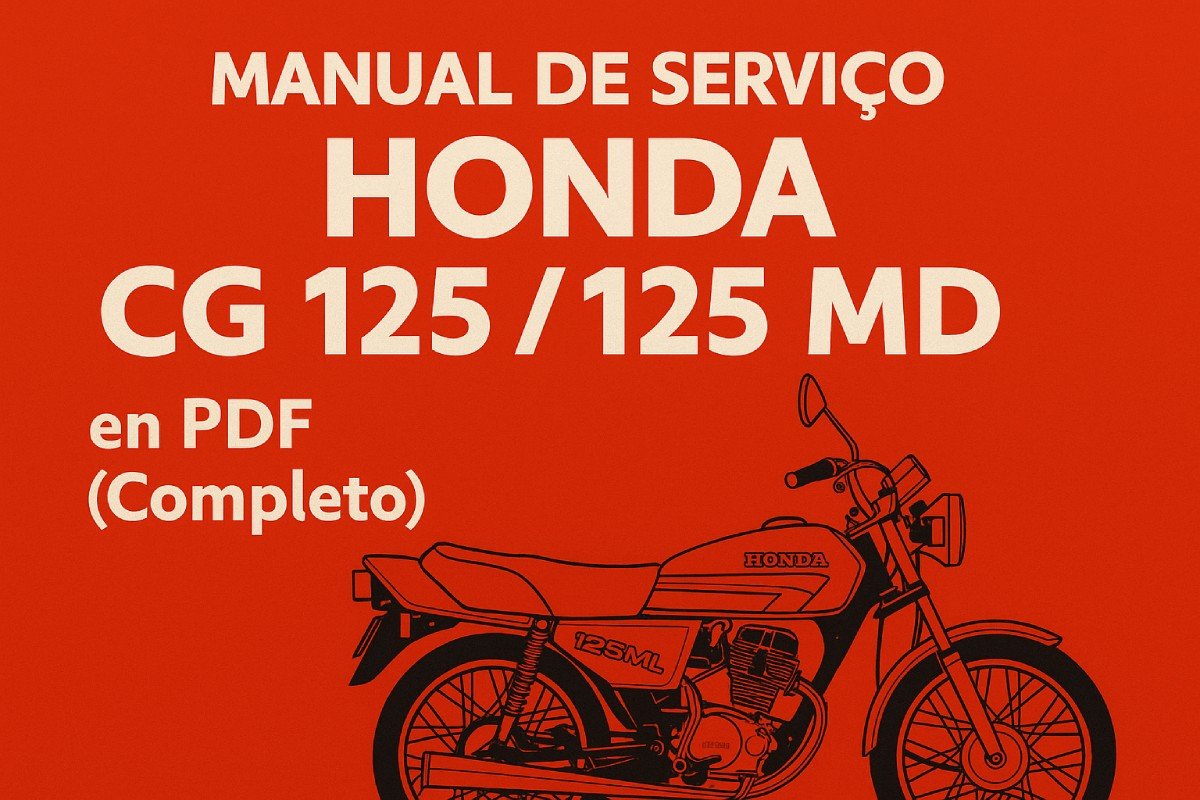 Capa do manual de serviço Honda CG 125 e 125 ML em PDF