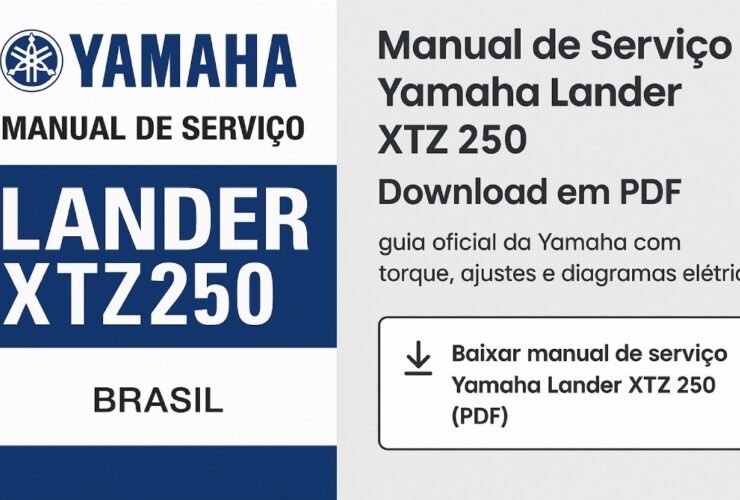 Manual de serviço Yamaha Lander XTZ 250 – download em PDF