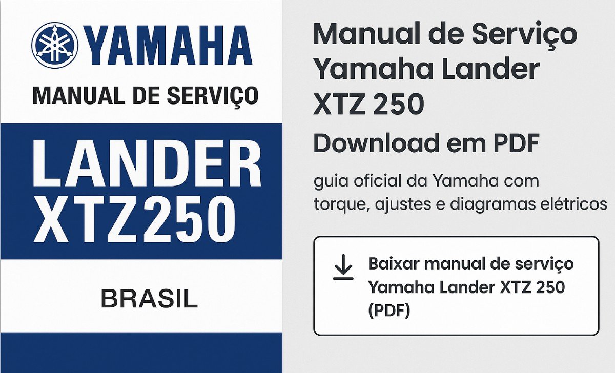 Manual de serviço Yamaha Lander XTZ 250 – download em PDF