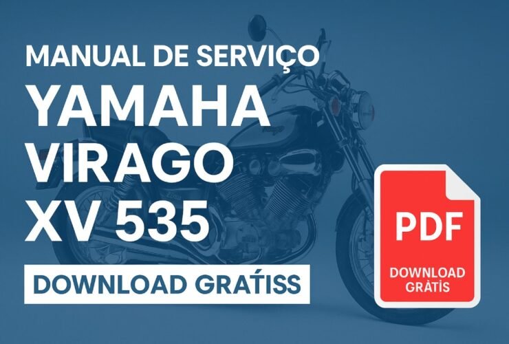 Manual de serviço Yamaha Virago XV 535 em PDF para download