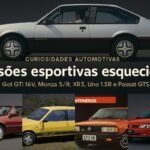 Capa do post Versões esportivas esquecidas parte 1 com Gol GTI 16V, Monza S/R, Escort XR3 conversível, Uno 1.5R e Passat GTS Pointer