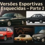 Capa com Kadett GSi Conversível, Tempra Turbo, Santana Executivo, Del Rey Série Ouro e Omega CD 4.1, versões esportivas brasileiras esquecidas