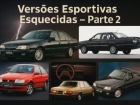 Capa com Kadett GSi Conversível, Tempra Turbo, Santana Executivo, Del Rey Série Ouro e Omega CD 4.1, versões esportivas brasileiras esquecidas