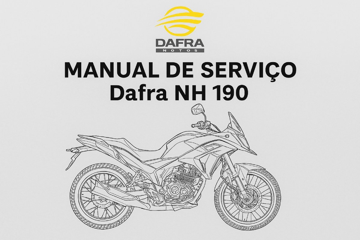 Capa do manual de serviço Dafra NH 190 em PDF para download