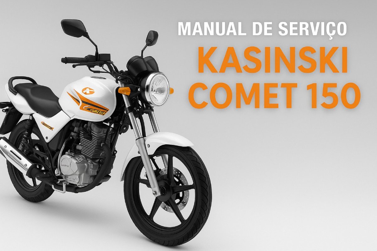Capa do manual de serviço Kasinski Comet 150 em PDF para download