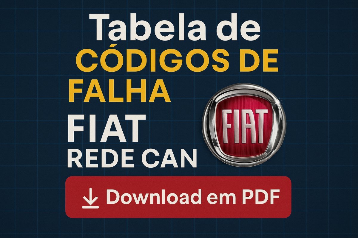 Tabela de códigos de falha Fiat rede CAN em PDF para download