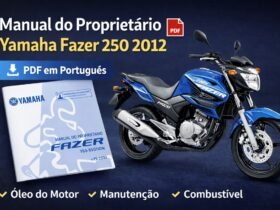 Manual do proprietário da Yamaha Fazer 250 2012 em PDF com informações de óleo, manutenção e painel