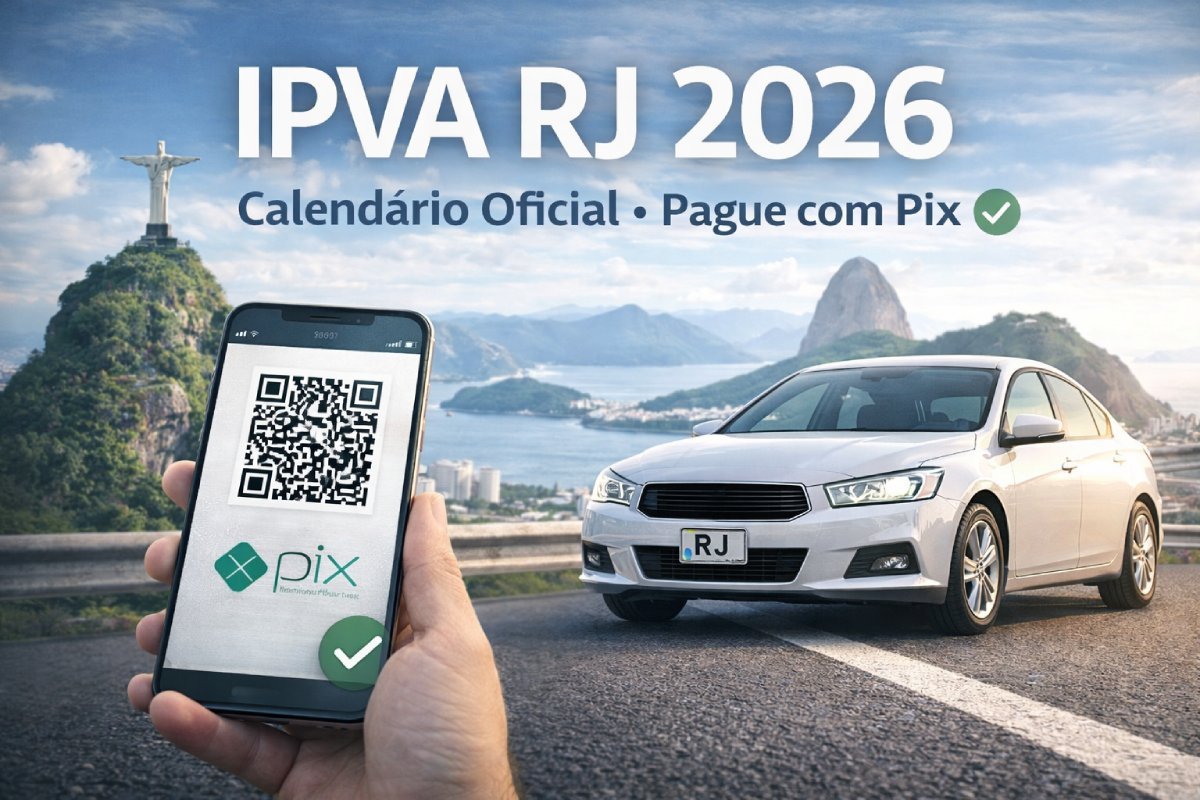 IPVA RJ 2026: calendário por placa, emissão do DARJ e pagamento via Pix