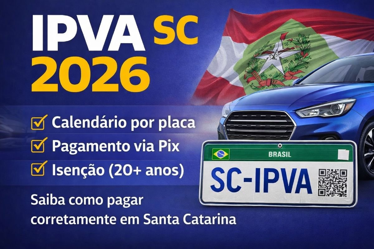 IPVA SC 2026: calendário por placa e como pagar a DARE com segurança
