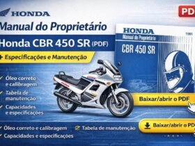 Manual do proprietário Honda CBR 450 SR em PDF