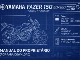 Capa do manual do proprietário Yamaha Fazer 150 ED/SED (YS150ED/YS150SED) em PDF