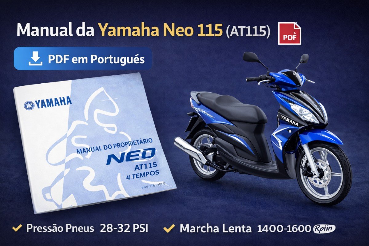 Manual do proprietário Yamaha Neo 115 AT115 em PDF (capa)