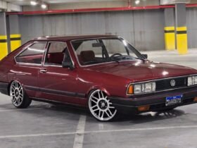 VW Passat 1987 rebaixado rodas 17 snowflakes