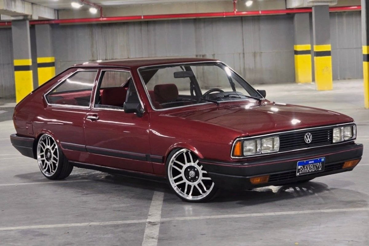 VW Passat 1987 rebaixado rodas 17 snowflakes