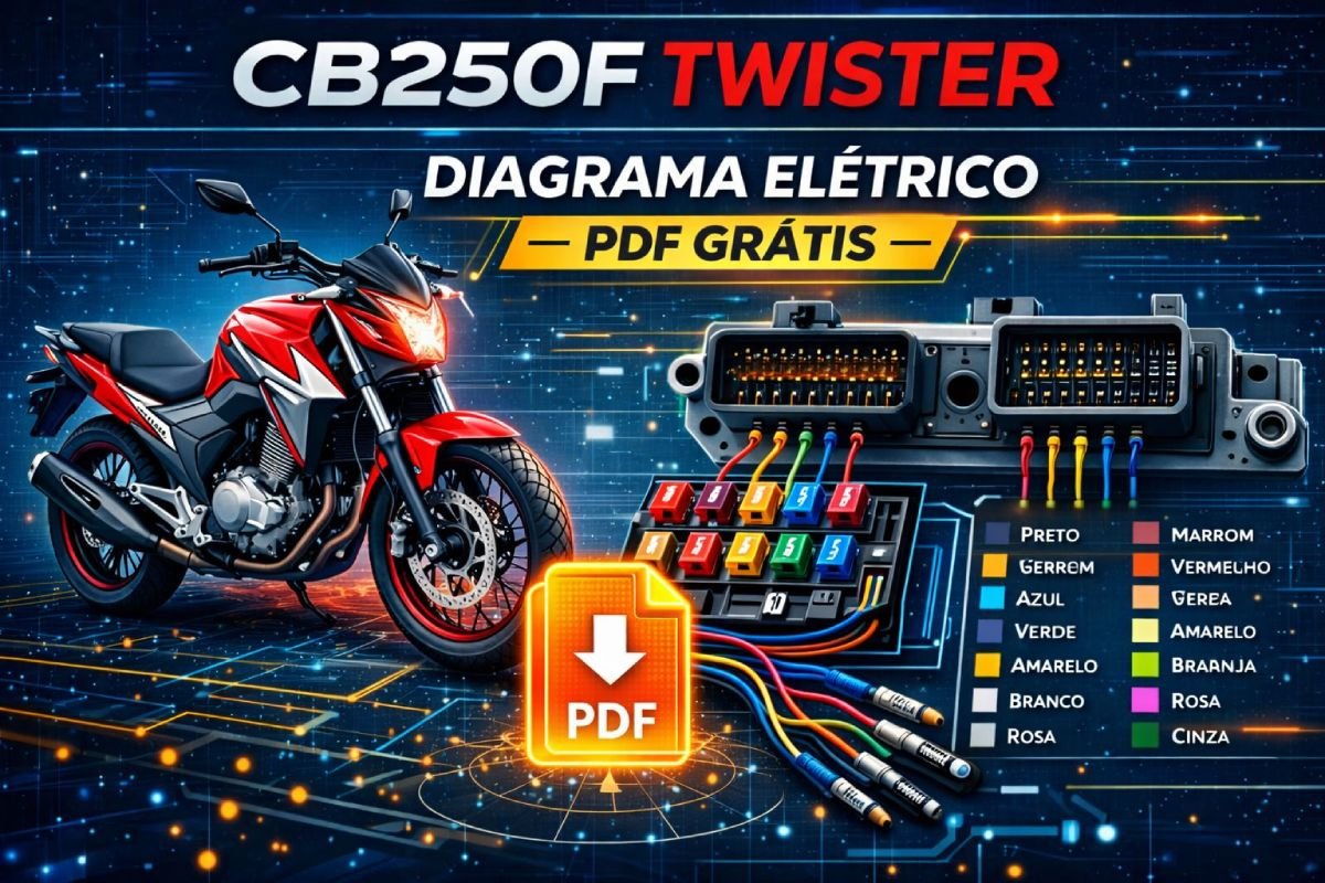 Diagrama Elétrico Honda CB250F Twister em PDF (Grátis)