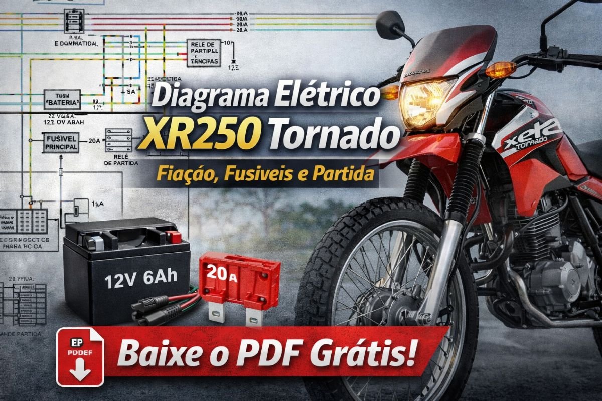 Diagrama elétrico XR250 Tornado em PDF (download grátis)
