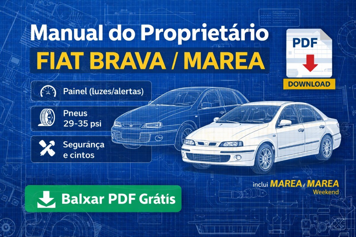 Manual do proprietário Fiat Brava em PDF (SX ELX HGT) – download grátis