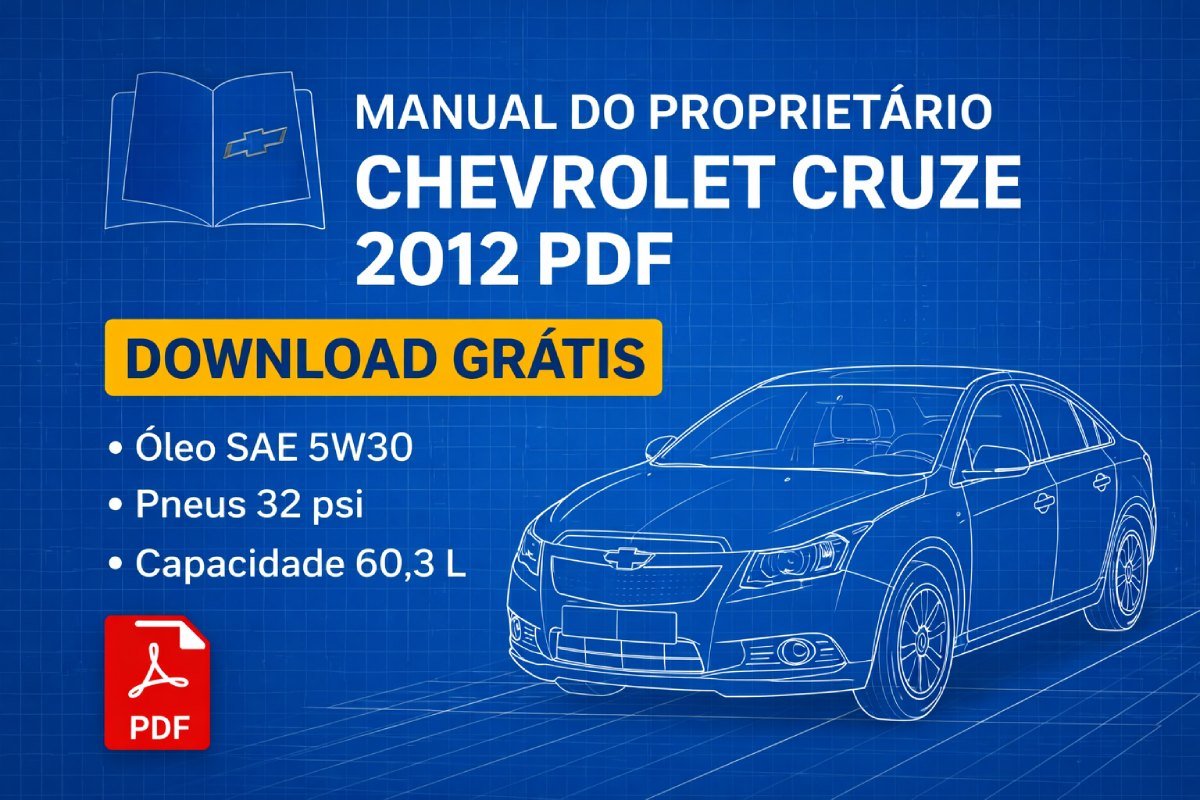 Capa do manual do proprietário Chevrolet Cruze 2012 em PDF para download