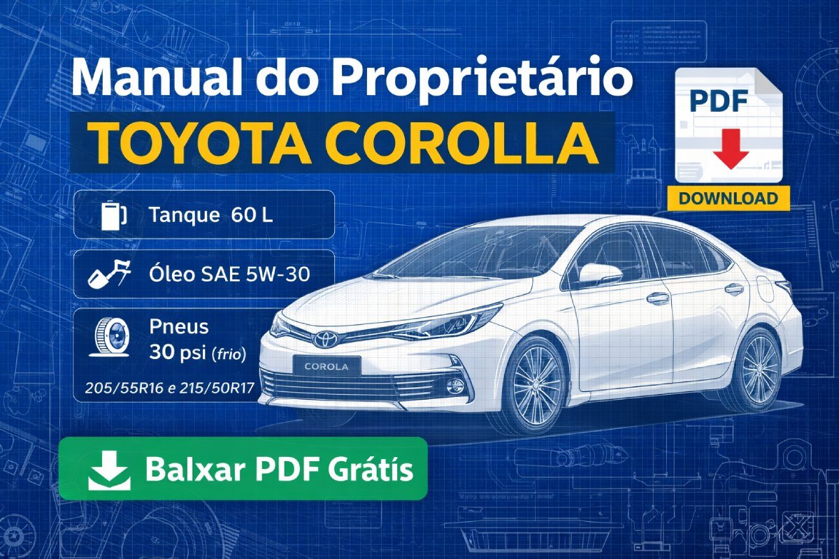 Manual do proprietário Toyota Corolla em PDF para download