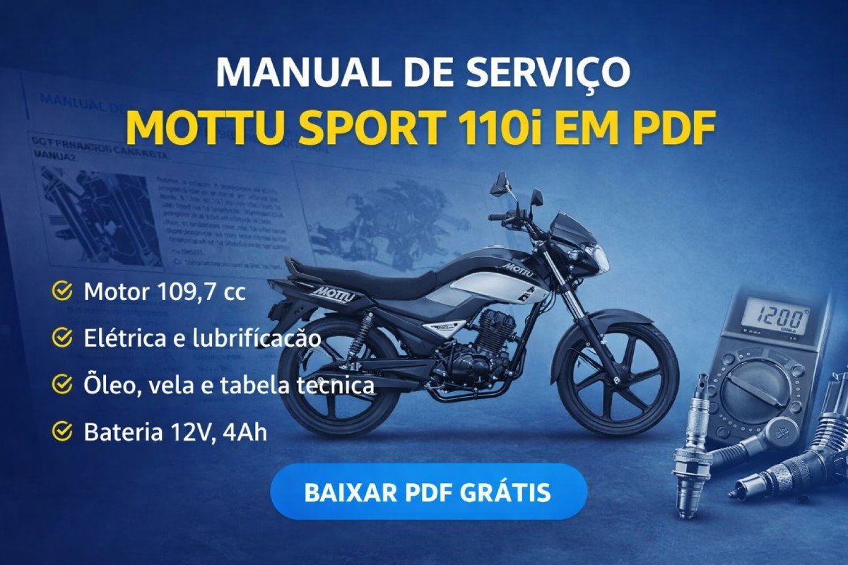 Manual de Serviço Mottu Sport 110i em PDF Grátis