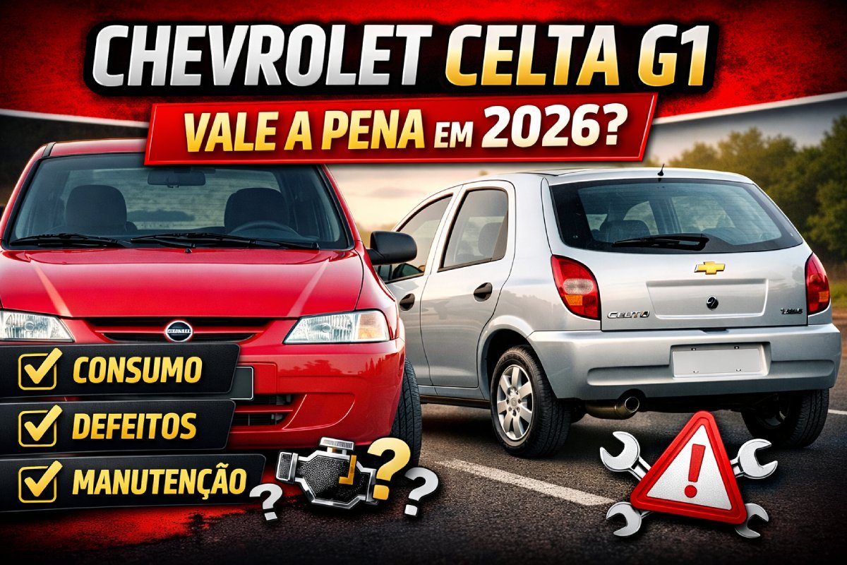 Chevrolet Celta G1 vale a pena comprar em 2026? Consumo, defeitos e manutenção