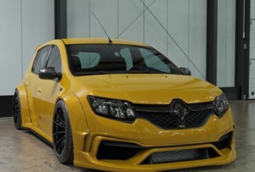 Renault Sandero RS Rebaixado com Body Kit Wide – Fotos do Projeto (Render 3D)
