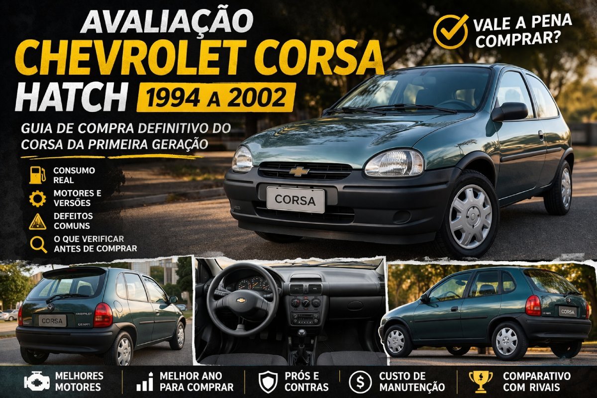 Avaliação Chevrolet Corsa Hatch 1994 a 2002: vale a pena?